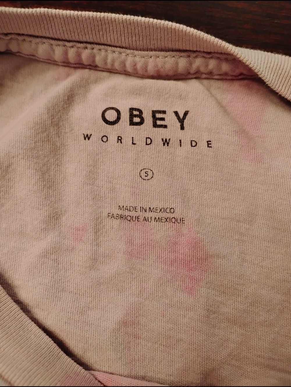 Obey Psychic Industries Pink Tie-Dye Graphic Tee - Picture 3 of 6